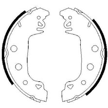 Bosch Arka Pabuç Balata R12-M131 Yapıştırma 7701499153-7701349705-7702124892