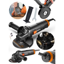 Schatz 750W Metal Şanzıman Bakır Sargılı Avuç Içi Taşlama Demir Metal Kesme Makinesi Siyah Spiral 125 mm