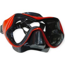 Net Damla Star Diving Dalış Maskesi Yetişkin - 51704-KIRMIZI (Lisinya)