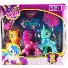 Net Damla L-A18-7 - Pony 3 Lü Figür Set (Lisinya)