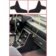 Ulus Tekstil Renault Broadway R9 / R11 Spring Fairway Torpido Vites Orta Konsol ‘’logosuz’’ Siyah Koruma Halısı