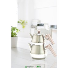 Şık Rose Gold Çaydanlık, Zarif ve Modern Tasarım