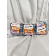 Yarnart Baby Cotton Multicolor El Örgü Ipi (3 Adet) - 5211