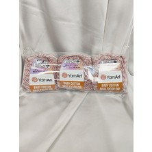 Yarnart Baby Cotton Multicolor El Örgü Ipi (3 Adet) - 5217