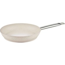 Beyaz Granit Döküm Tava No:26, Dayanıklı ve Şık Mutfak Gereci