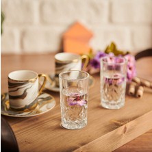 Şık 6'lı Kahve Yanı Su Bardağı Seti, 104 Ml, Modern Tasarım