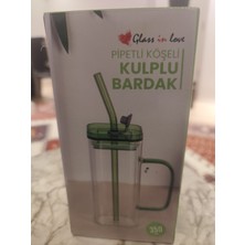 Pipetli Köseli Borosilikat Cam Bardak, Şık ve Dayanıklı Tasarım