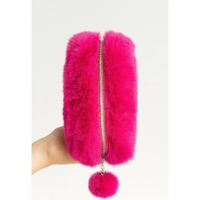 Seyfi Kırtasiye Peluş Kalemlik Makyaj Çantası 10X20 cm Yerli Üretim Tek Bölme Geniş Hacimli