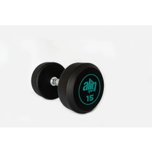 Alin Sport 15 kg Kauçuk Kaplı Profesyonel Olimpik Dumbbell ( Dambıl )