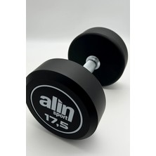 Alin Sport 17,5 kg Kauçuk Kaplı Profesyonel Olimpik Dumbbell ( Dambıl ) - Beyaz Alin
