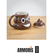 Armoris #kupabardak Poo Kaka Emoji Eğlenceli Seramik Hediyelik Özel Tasarım Kupa Bardak