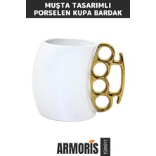 Armoris Yeni Dekoratif Şık Özel Yapım Hediyelik Sevgili Arkadaş Porselen Tasarımlı Kupa Bardak 11*13 cm
