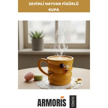 Armoris #kupa Hediyelik Seramik Bardak Şirin Koleksiyon Sevimli Hayvan Figürlü Kupa