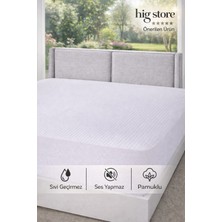 Hig Store Üç Boyutlu Pamuklu %100 Sıvı Geçirmez Fitted Full Kenar Yatak Koruyucu Alez Tek/çift/battal/yastık