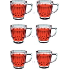 Şeffaf Cam Çay Bardağı 245CC 6'lı Paket, Şık ve Dayanıklı Set