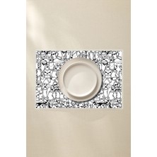 Graffiti Desenli Amerikan Servis 4’lü - Sprey Kutuları Temalı 42X30 Pvc Kaplamalı Silinebilir