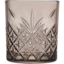 4’lü Modern Meşrubat Bardağı Seti 345 cc Gri, Şık ve Kullanışlı