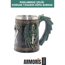 Armoris Yeni Dekoratif Şık Özel Yapım Hediyelik Sevgili Arkadaş Korsan Tasarım Kupa Bardak 14*17 cm