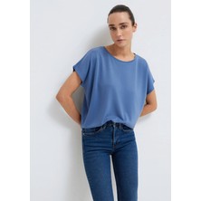 Mavi Soft-Premium (TENCEL™) Liyosel Karışımlı Mavi Basic Tişört 167245-70738
