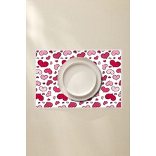 Kalpli Amerikan Servis 2’li - Sevgili ve Çiftler Için 42X30 Pvc Kaplamalı Silinebilir