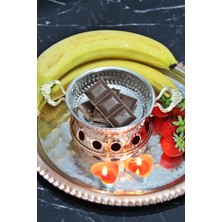 Bakır Fondü Çikolata Isıtıcı ve Buhurdanlık Seti, Şık ve Kullanışlı