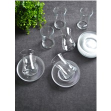 12'li Çay Bardağı ve Tabağı Seti, Şık ve Kullanışlı Takım