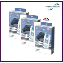 Çınaroğlu Ticaret 1 . Kalite Ithal Kutulu Bosch BBZZ41FGXXL 5 Katlı Bez Toz Torbası 12 Adet+3 Micro Filtresi