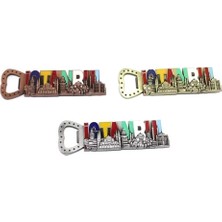 Istanbul Yazısı Metal Magnet ve Açacak