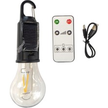 Gemerehome Solar LED Ampul Askılı Taşınabilir Solar-Usb Şarj Kablolu