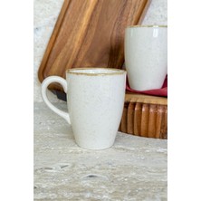 Modern Büyük Kupa Bardak, Tarçın Benekli, Şık ve Dayanıklı Tasarım