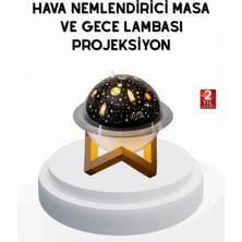 MiraLive USB Mini Hava Nemlendirici ve Projeksiyon Lamba – Taşınabilir, Sessiz, Dekoratif Aromaterapi Cihazı