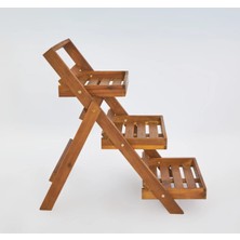 Evdekka Dekoratif Ahşap 3 Katlı Baharatlık ve Havlu Askılığı - Mutfak Tezgah Üstü Raf 50X25 cm
