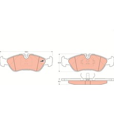 TRW Ön Balata Astra F 91-98 Calıbra-Omega-Vectra A 1.8-2.0 88-95 1605808-1605089-1605911-WVA21190