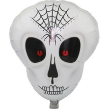 MiraLive Örümcek Ağ Desenli Iskelet Folyo Balon