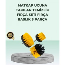MiraLive Matkap Uyumlu Temizlik Fırçası Seti 3’lü Çok Amaçlı