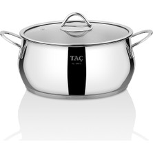 Derin Çelik Tencere 20CM, Indüksiyon Tabanlı, Dayanıklı ve Şık Tasarım