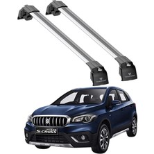 Suzuki S-Cross (Sx4) 2022–2023 Trs-2 Kilitli Sistem Ara Atkı Tavan Barı Gri (2 Adet)