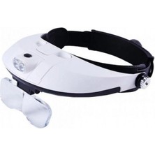 MiraLive 5 Mercekli Çok Fonksiyonlu Başlık Tip Işıklı Büyüteç MG-81001-G