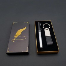 MiraLive Silver Kalem ve Metal Anahtarlık