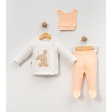 Babycan - Kız  Peluş Tavşancık-3 Lü Hastane Çıkış Zıbın Seti