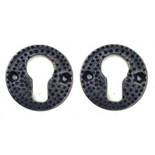 MiraLive Antika Tarz Dekoratif Pirinç Oda Kilit Rozeti - 49MM, Oksit