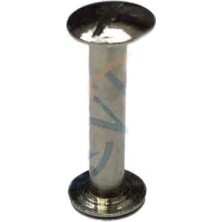 MiraLive Cilt Menü, Katalog, Kartela Vidası, 20 mm - Nikel, 1 Adet