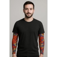 MiraLive Çorap Dövme Giyilebilir Kol Bacak Dövmesi Likralı 2 Adet Model 4