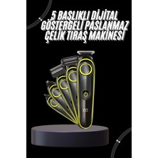 MiraLive Unısex Çok Fonksiyonlu Bakım Seti LED Göstergeli Tıraş Makinesi Saç Sakal Vücut