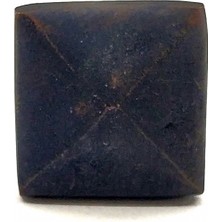 MiraLive Antika Tarz Dekoratif Pirinç Piramit Kabara - 21 Mm, Oksit