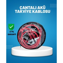 MiraLive 1200 Amper Akü Takviye Kablosu 2 Metre Izoleli Bakır Uçlu