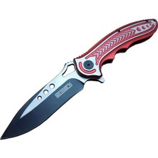 Tiklad Eco Lounge Lanmark Rd T60A Kamp Çakı 20 cm - Kırmızı Sap, Otomatik, Kemerlikli