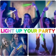 MiraLive LED Işıklı Renkli Püsküllü Parmak Işığı 4 Renk 4 Adet