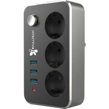 MiraLive 3 Priz 3xusb 2 mt Kablo Anahtarlı Akım Korumalı Priz TGFTR02