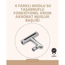 MiraLive 360° Dönüşlü Su Akışı Başlığı | 4'ü 1 Arada Kullanım